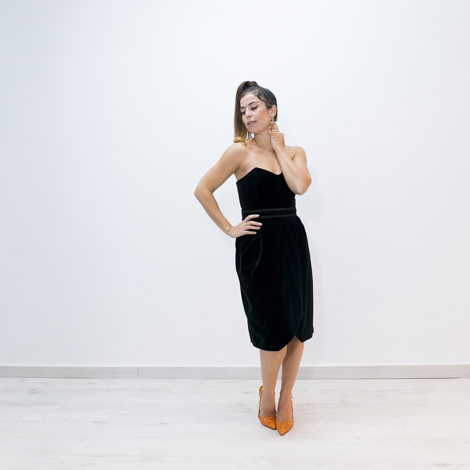 Vestido terciopelo Talla 42 Vintage