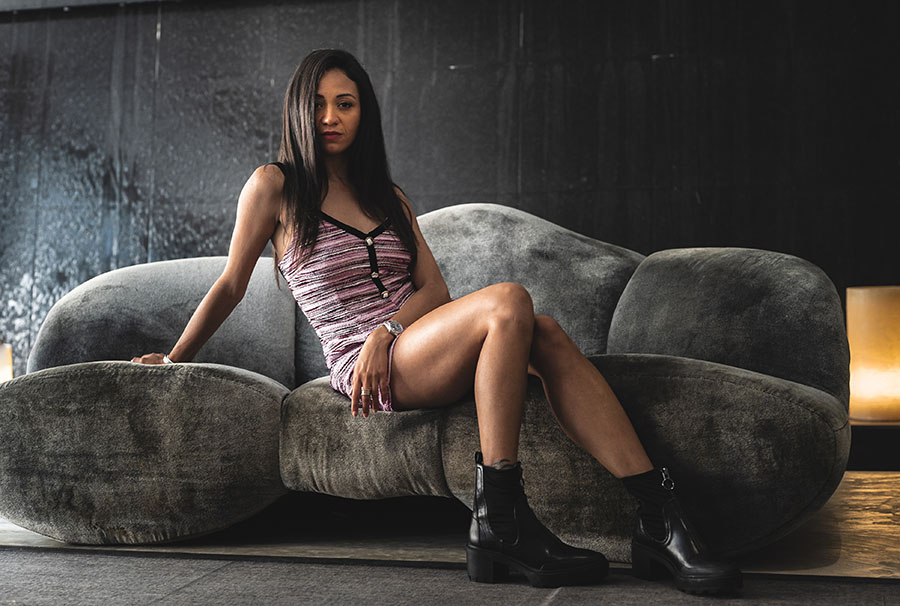 Mono ZARA shot tweed