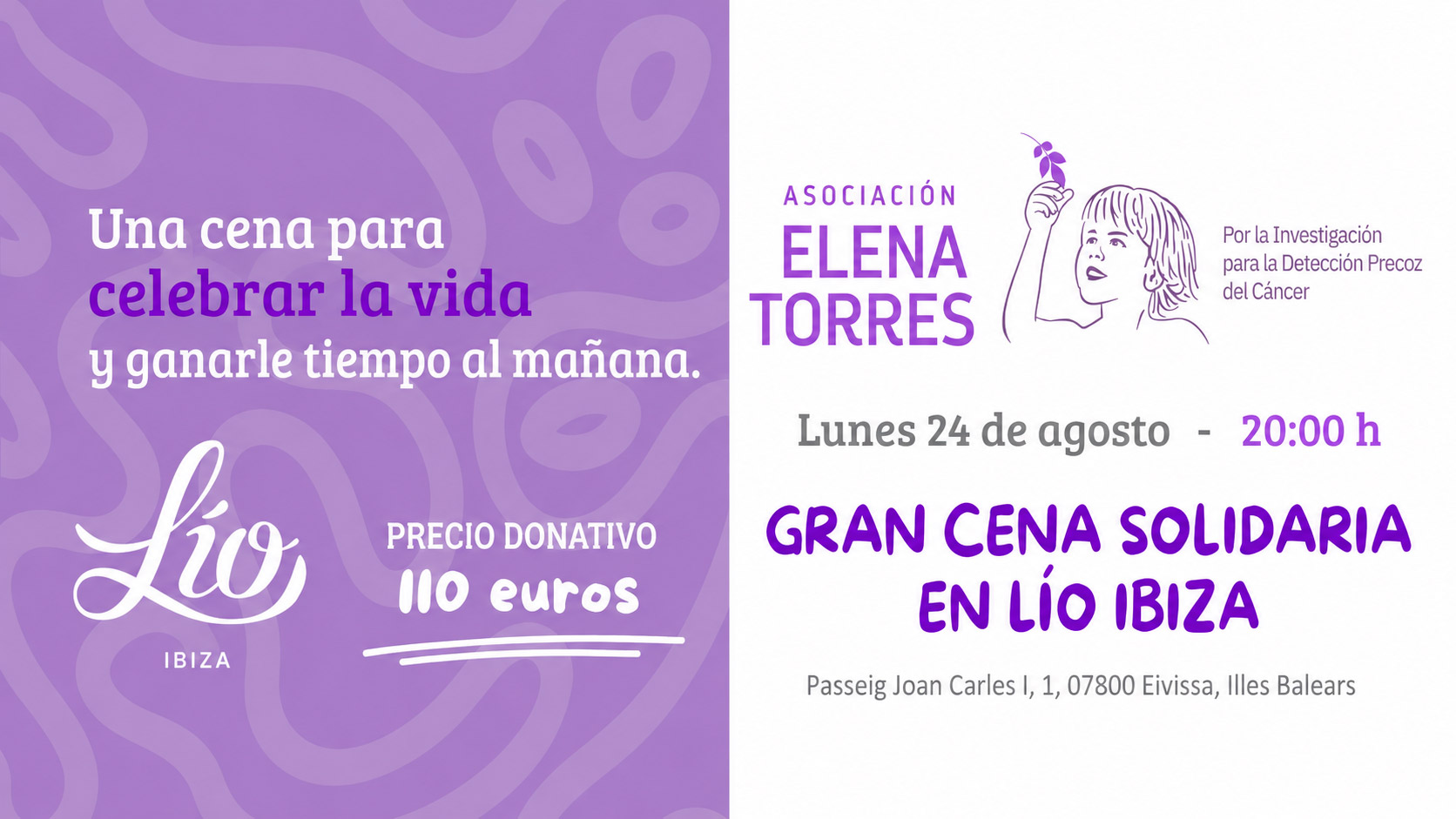 Banner Cena Solidaria en Lío