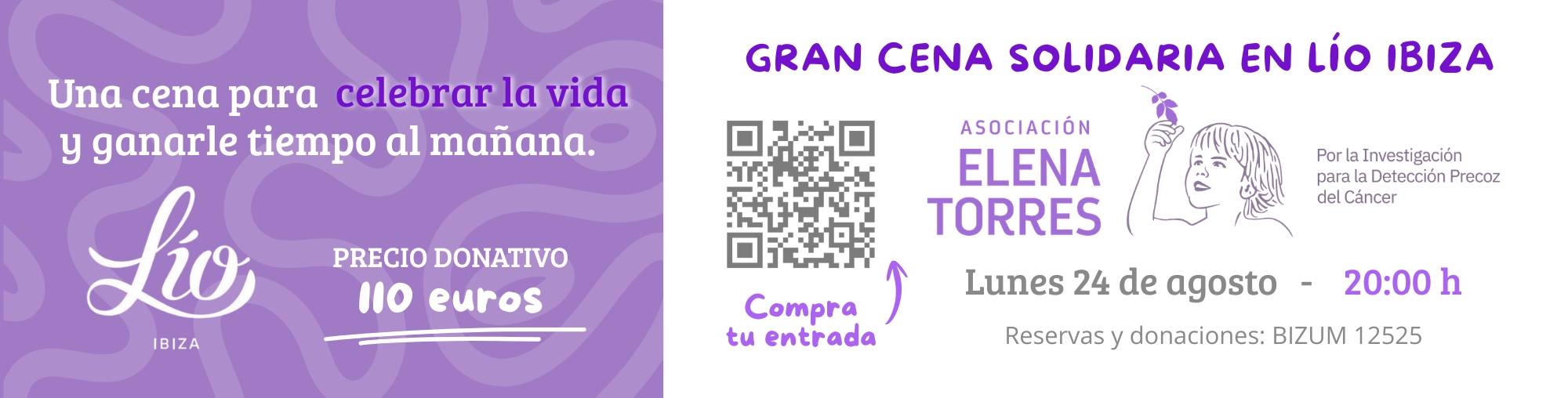 Lío Ibiza acoge el 24 de agosto una cena solidaria a beneficio de la Asociación Elena Torres por la Investigación para la Detección Precoz del Cáncer - imagen 2