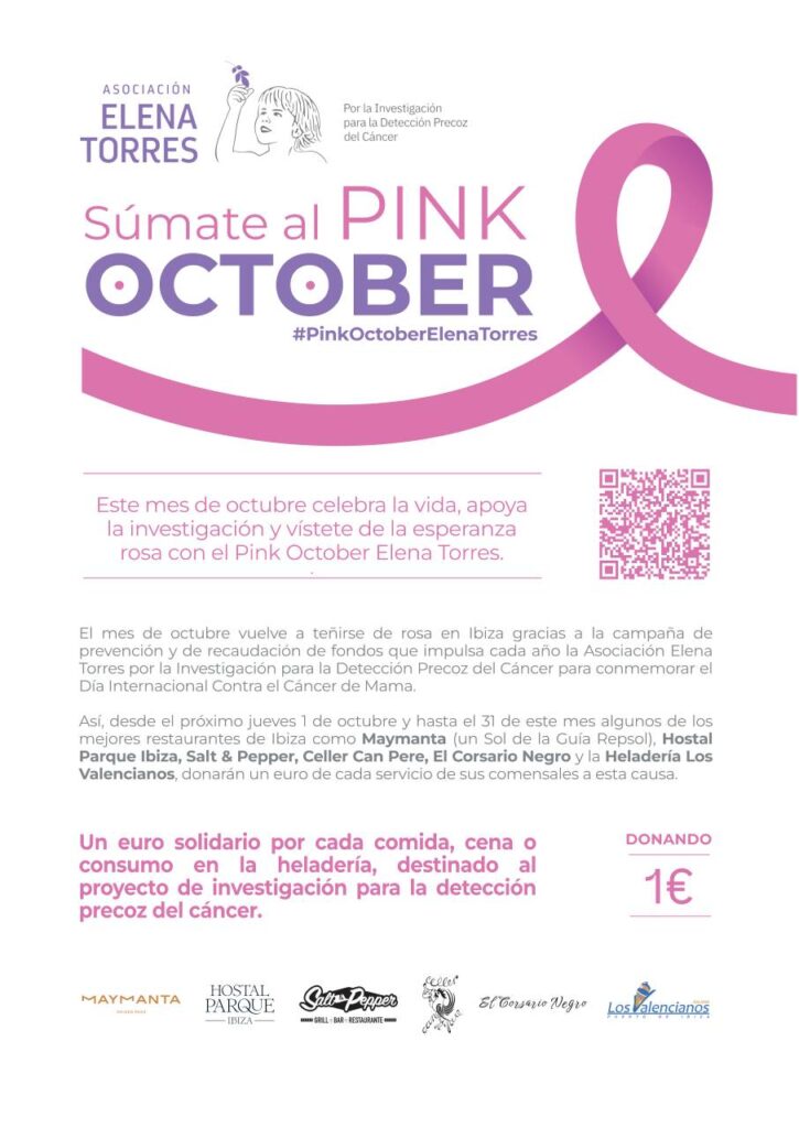 Cartel de la campaña Pink October Elena Torres 2026